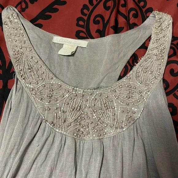 Charlotte Russe grey dress (L) - Picture 2 of 4